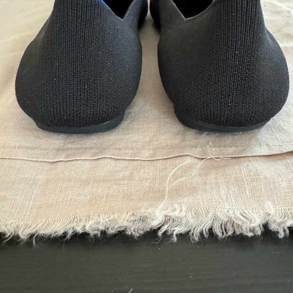 Rothy’s black woven flats. - Picture 3 of 5